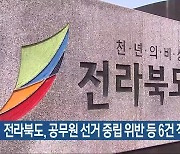 전라북도, 공무원 선거 중립 위반 등 6건 적발