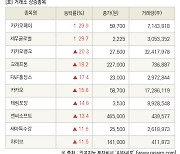 [fnRASSI]장마감, 거래소 상승 종목(카카오페이 29.9% ↑)