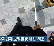 부산 기초자치단체 보행환경 개선 ‘저조’