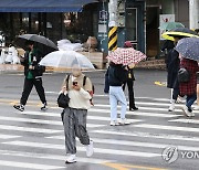 [날씨] 흐리고 가끔 비…수도권 20∼60㎜