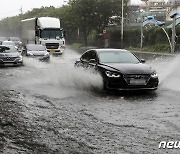 인천 밤새 1시간 집중호우로 침수피해 150건…"낙엽이 배수로 막아"