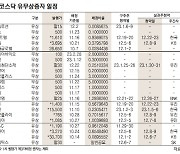 [데이터로 보는 증시]코스피·코스닥 유무상증자 일정