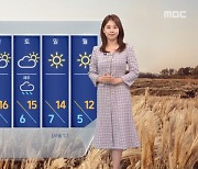 [날씨] 내일 아침 더 추워‥오후 중북부 비 살짝