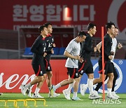 축구대표팀 카타르 현지 첫 훈련