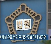 SNS에 허위사실 유포 혐의 구청장 후보 아내 벌금형