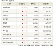 [fnRASSI]장마감, 코스닥 상승 종목(모아데이타 29.9% ↑)