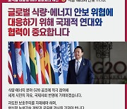 윤 대통령, G20서 “식량·에너지 안보 위협, 연대·협력으로 대응해야”