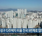 대구 수성구 다주택자 비율 전국 9번째로 많아