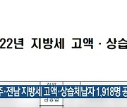 광주·전남 지방세 고액·상습체납자 1,918명 공개