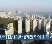 부산 집값 18년 10개월 만에 최대 하락