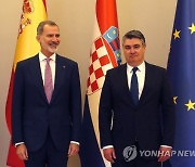 CROATIA NORTH MACEDONIAN PRESIDENT IN ZAGREB