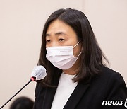 스토킹 피해자 보호법안 공청회 발언하는 송란희 한국여성의전화 상임대표