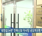‘내정설 논란’ 전북신보 이사장 공모에 6명 지원