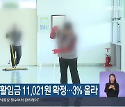 내년 경남 생활임금 11,021원 확정…3% 올라