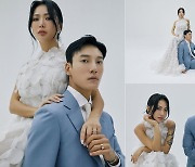 '결혼 D-1' 허니제이, 웨딩화보 공개…♥예비신랑과 입맞춤