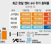 "팬심엔 불황 없다"···엔터주 '신바람'