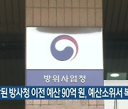 삭감된 방사청 이전 예산 90억 원, 예산소위서 복원