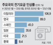 “전기요금 차등 인상 · 전력사엔 보조금… 투트랙 필요”