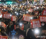 尹퇴진 촛불집회에 與 “후안무치” vs 野 의원들 “계속 참석”