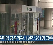 “대구 통폐합 공공기관, 4년간 261명 감축”