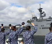 日방위성, 자위대 구축함 미군·호주군 함정 경호 임무 수행