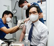 [사진뉴스] 한기정 공정위원장, "국민 참여 당부" 백신 추가 접종