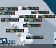 [날씨] 절기 ‘소설’, 충북 오후부터 비…낮 최고 12~15도