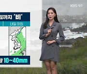 [날씨] 제주 내일 아침까지 10~40mm 비…짙은 안개 유의