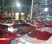 여의대로 가득 채운 건설노조 집회에…꽉 막힌 여의도 도로