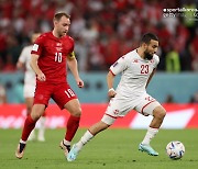 [D조 리뷰] '에릭센 침묵' 덴마크, 튀니지와 0-0 무승부...'다크호스 체면이'
