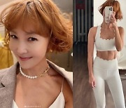 최은경, 용기 내서 입어본 174cm 가래떡 룩…울끈불끈 복근 뭐야