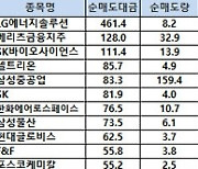 [표]코스피 기관/외국인 매매동향(11/23 3시30분)