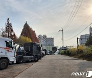 [르포]"화물차로 꽉 차야하는데"…파업에 서울 시멘트 출하기지 '적막감'