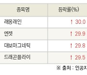 [fnRASSI]오늘의 상한가, 래몽래인 30.0% ↑