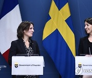 SWEDEN EU MINISTERS PRESS MEETING