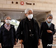 홍콩 민주화시위 지원 혐의로 재판받는 젠 전 추기경
