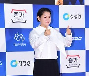 [T포토] 김신영 '오늘은 배우로~'
