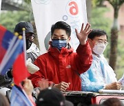 대만 지방선거 야당 국민당 승리…타이베이 시장에 장제스 증손