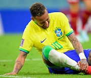 브라질 '축구 스타' 네이마르, 발목 부상으로 스위스전 결장