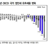 "韓법인세 유효세율, 최근 5년간 상승 폭 OECD국가 중 최고"