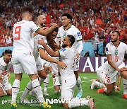 ‘행운의 프리킥 골’ 모로코, 강호 벨기에에 2-0 승리