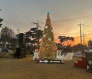 [사진] 성탄절 앞두고 불 밝힌 크리스마스 트리