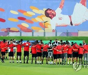 [월드컵] 가나, 한국전 자신 있나…취재진 코앞에서 주축선수 훈련 공개