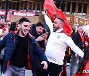 벨기에 거주 모로코 이민자들, 축구 승리에 환호