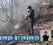 완주 승치산 불 세 번째 발화…헬기·인력 동원해 진화