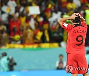 [1보] '조규성 2골에도' 한국, 가나에 2-3 석패…월드컵 16강 '빨간불'