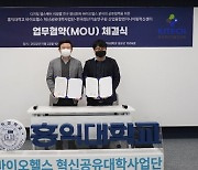 홍익대 바이오헬스 혁신공유대학사업단, 한국생산기술연구원과 업무협약 체결