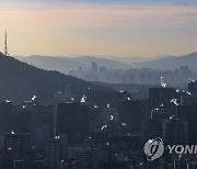 난방 수증기로 가득한 서울