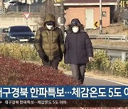 대구·경북 한파특보…체감 온도 5도 이하