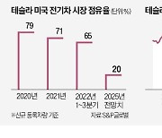 심상찮은 테슬라…美 점유율 14%P '뚝'